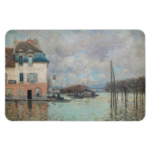 Imán Alfred Sisley - Inundación en Port-Marly 1876