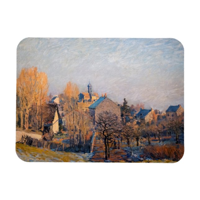 Imán Alfred Sisley - Mañana helada en Louveciennes (Horizontal)