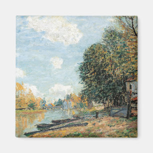 Imán Alfred Sisley Moret: Las orillas del río Loing