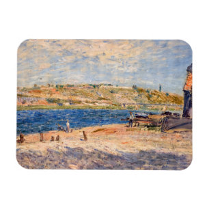 Imán Alfred Sisley - Orillas del río en Saint-Mammes