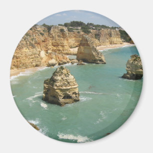 Imán Algarve, Portugal, playa de Benagil y acantilados
