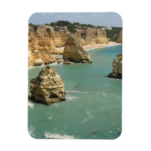 Imán Algarve, Portugal, playa de Benagil y acantilados