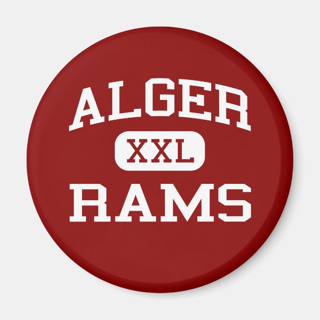 Imán Alger - Rams - Alger Middle School - Alger Ohio (Frente)