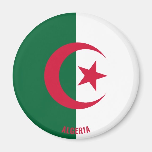Imán Algeria Flag Charming Patriotic (Frente)