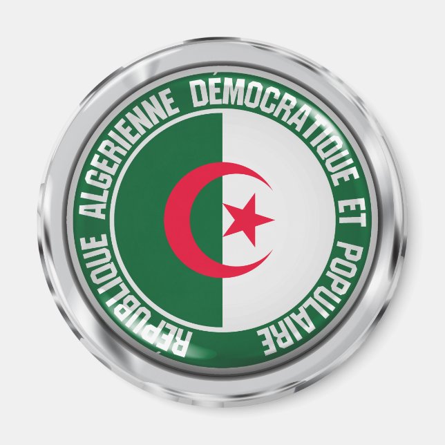 Imán Algeria Round Emblem (Frente)