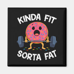Imán Algo en forma algo gordo - divertido gimnasio donu