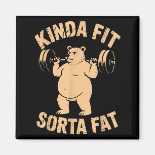 Imán Algo en forma algo gordo - Oso divertido levantand