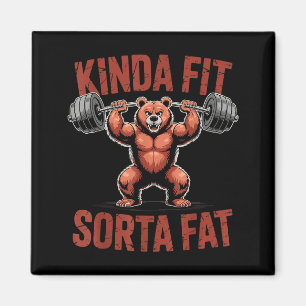 Imán Algo En Forma Un Poco Gordo Divertido Gimnasio Bul