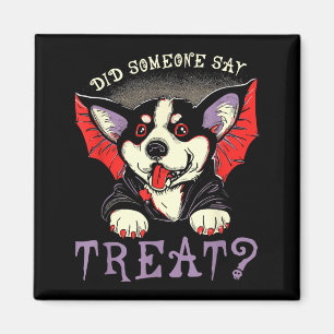 Imán ¿Alguien dijo regalo - Perro vampiro murciélago li