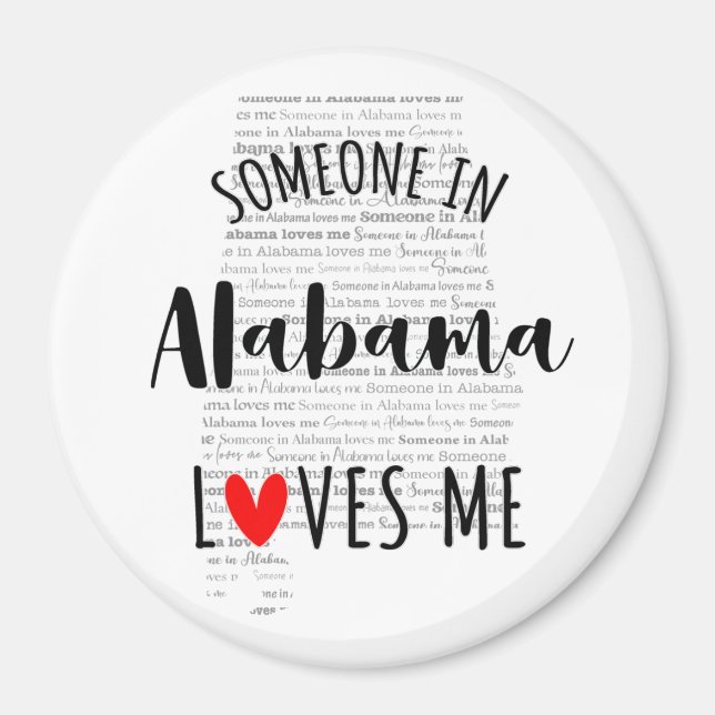 Imán Alguien En Alabama Me Ama (Frente)