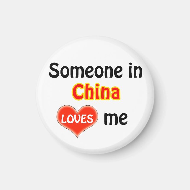 Imán Alguien en China me quiere (Frente)