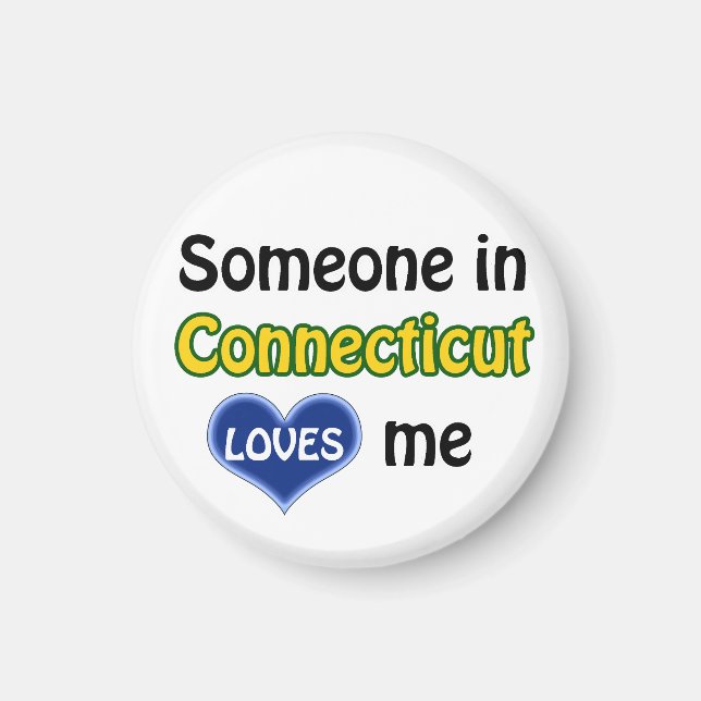 Imán Alguien en Connecticut me ama (Frente)