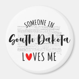 Imán Alguien En Dakota Del Sur Me Ama El Magnet