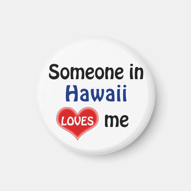 Imán Alguien en Hawái me ama (Frente)