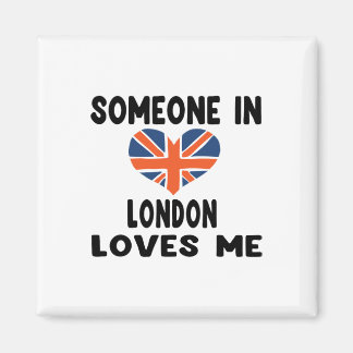 Imán Alguien En Londres Me Ama Inglaterra Bandera Britá