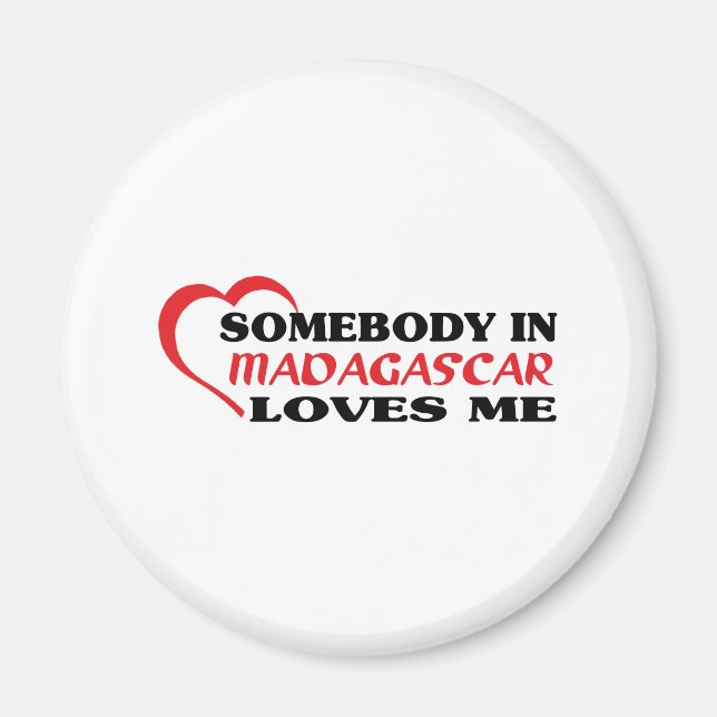 Imán Alguien en Madagascar me ama (Frente)