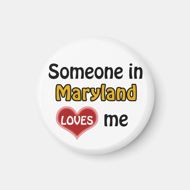 Imán Alguien en Maryland me ama (Frente)
