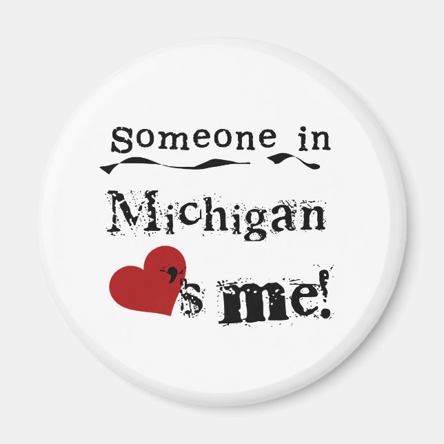 Imán Alguien En Michigan Me Ama (Frente)