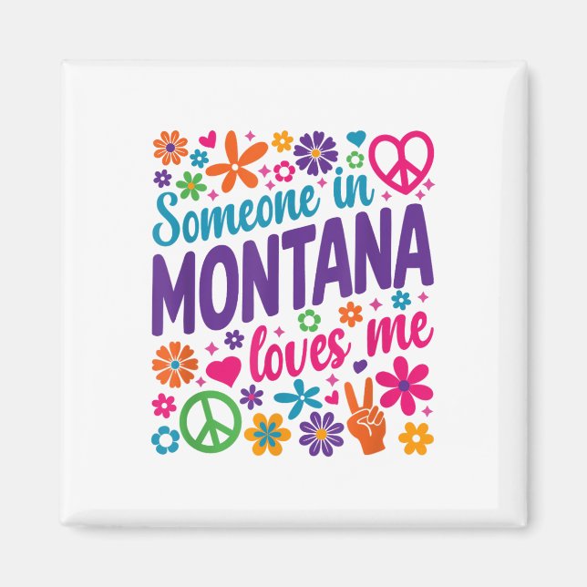 Imán Alguien En Montana Me Ama _1 (Frente)