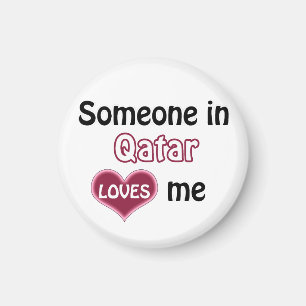 Imán Alguien en Qatar me quiere - regalo lindo