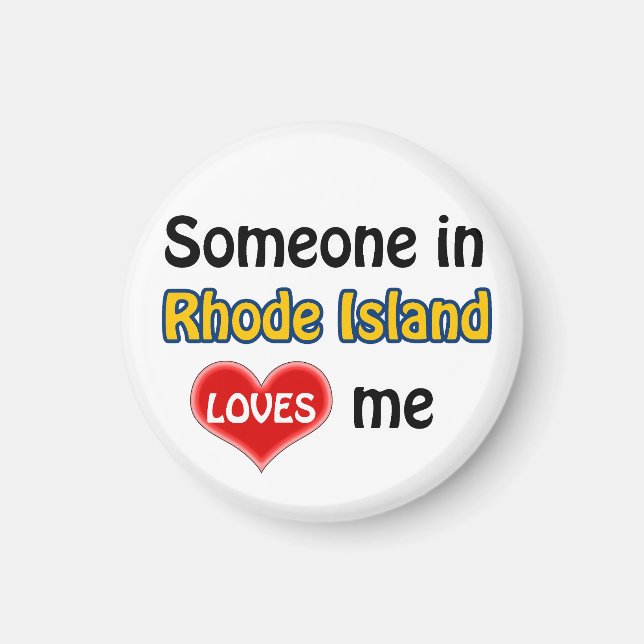 Imán Alguien en Rhode Island me ama (Frente)