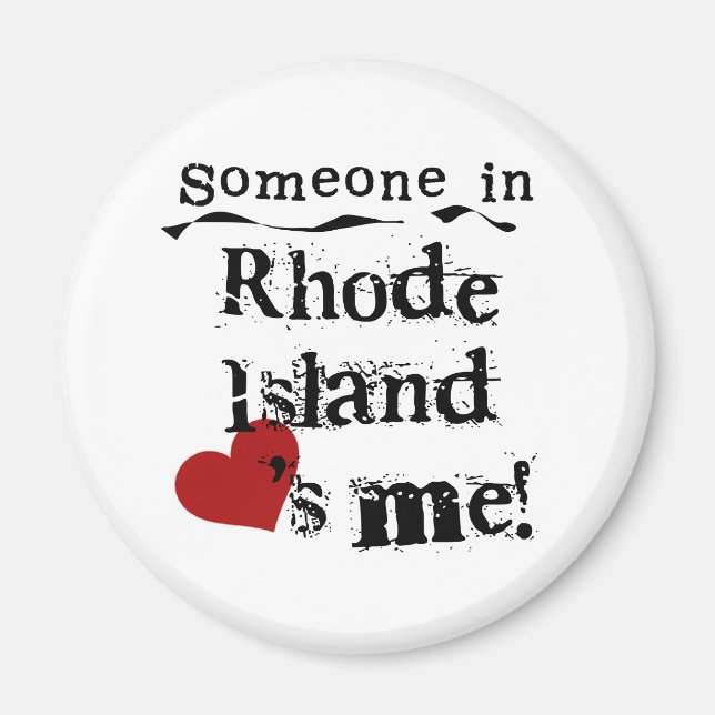 Imán Alguien En Rhode Island Me Ama (Frente)