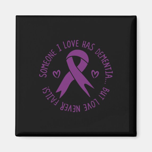 Imán Alguien Que Amo Tiene Conciencia Sobre El Alzheime (Frente)