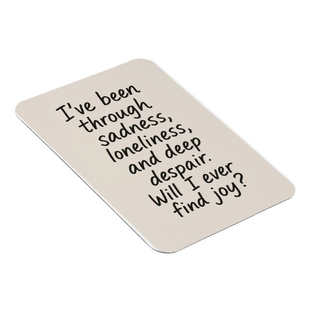 Imán ¿Alguna Vez Encontraré Alegría? - Cita emocional M (Lado Derecho)