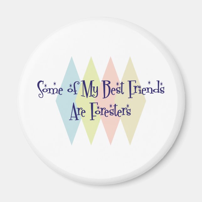 Imán Algunos de mis mejores amigos son foresteros (Frente)