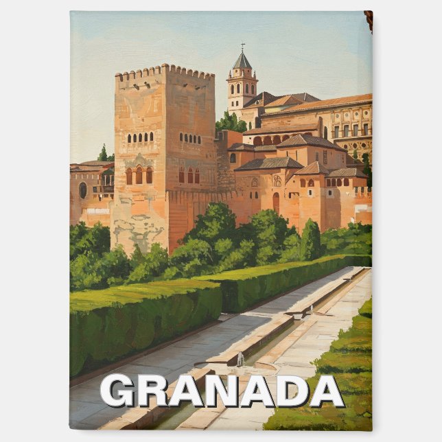 Imán Alhambra Granada España Viaje (Anverso)