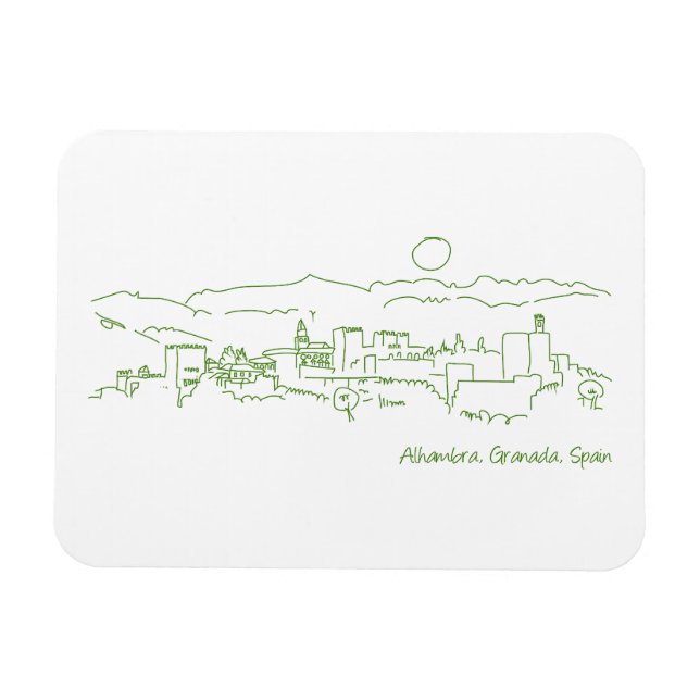 Imán Alhambra Sunset (Horizontal)