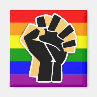 Imán Aliado negro LGBTQ