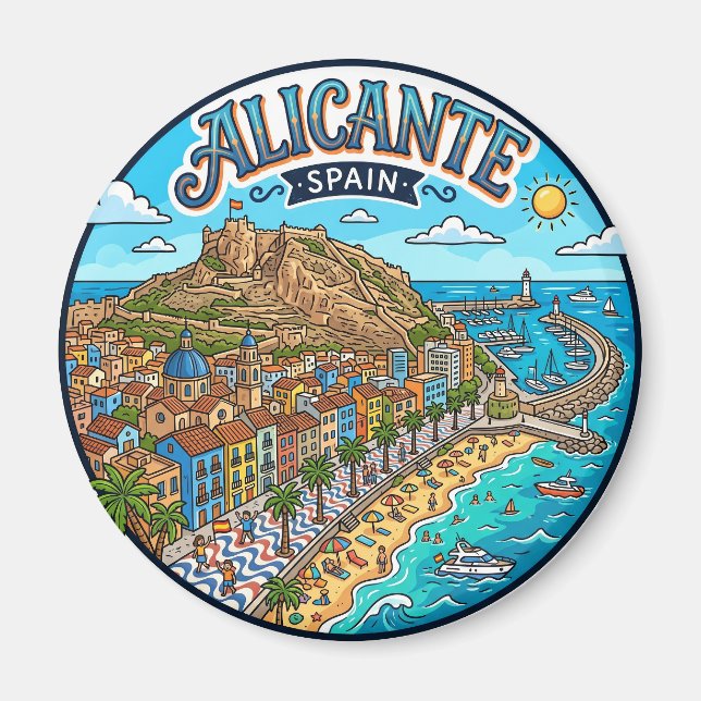 Imán Alicante, España España (Frente)