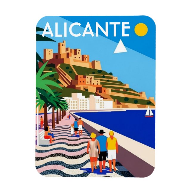 Imán Alicante España Viajes (Vertical)
