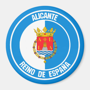 Imán Alicante Round Emblem