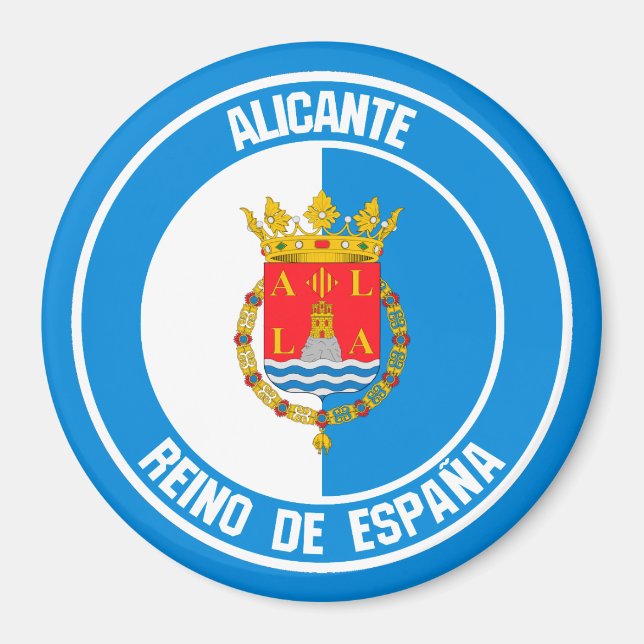 Imán Alicante Round Emblem (Frente)
