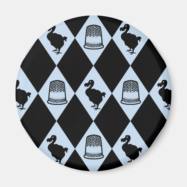 Imán Alice Dodo y el patrón delgado (Frente)