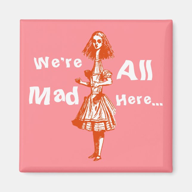 Imán Alice Estirada en Wonderland (Frente)