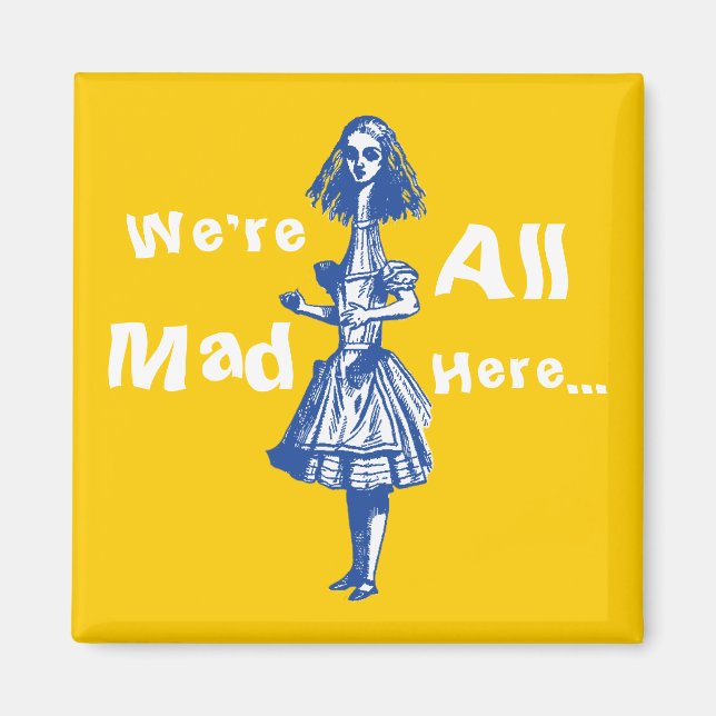 Imán Alice Estirada en Wonderland (Frente)