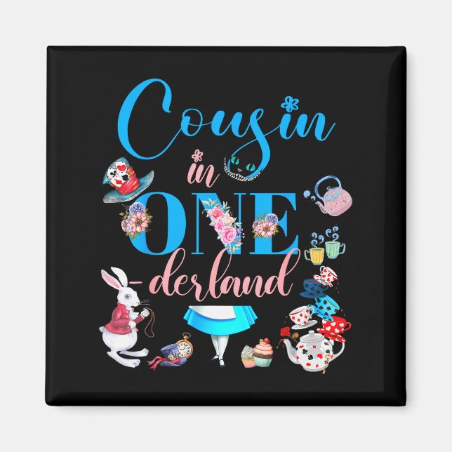 Imán Alice In Onederland Family Cousin Of The Birthday  (Frente)