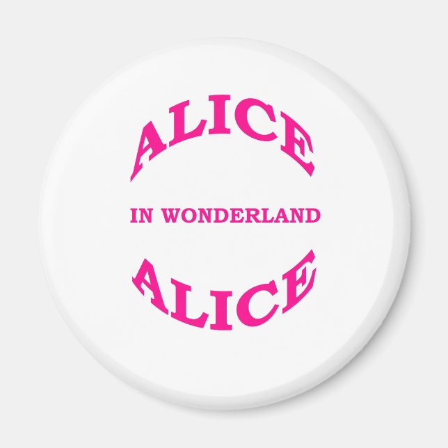 Imán Alice In Wonderland (Frente)