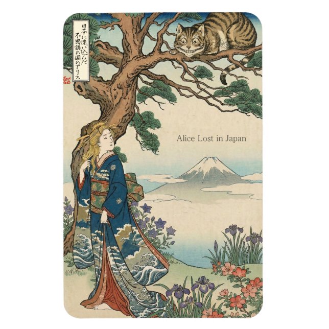 Imán Alice Lost in Japan | Ukiyo-e Mad Journey (Vertical)