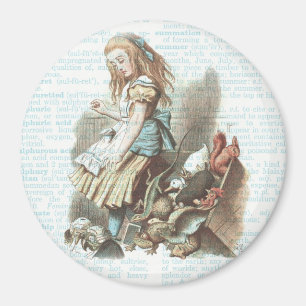 Imán Alice Wonderland favorece el arte de la página de