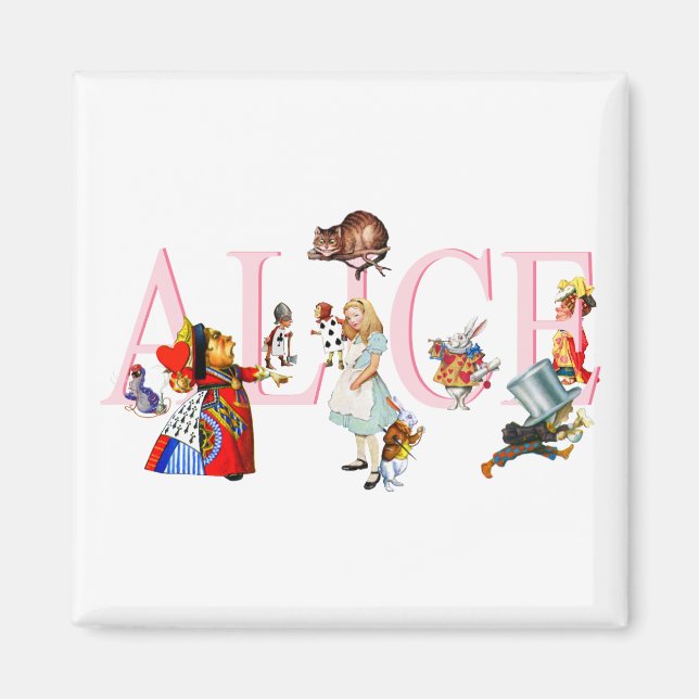 IMÁN ALICE Y SUS AMIGOS EN WONDERLAND (Frente)