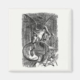 Imán Alicia a través del espejo - El jabberwocky