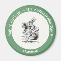 Alicia en el cumpleaños del Herald Rabbit White de