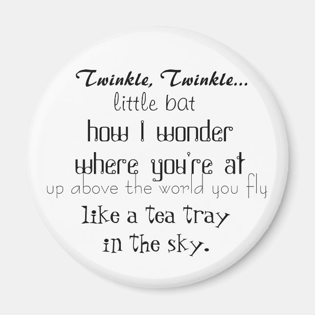 Imán Alicia en el país de las maravillas (Frente)