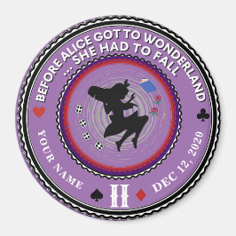 Imán Alicia vintage en el Medallón de la Sobriedad del