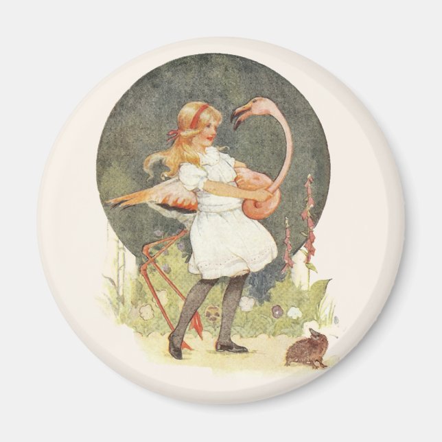 Imán Alicia y el flamenco (Frente)