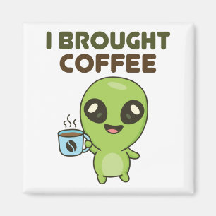 Imán Alien Amable Y Amable Que Traje Café